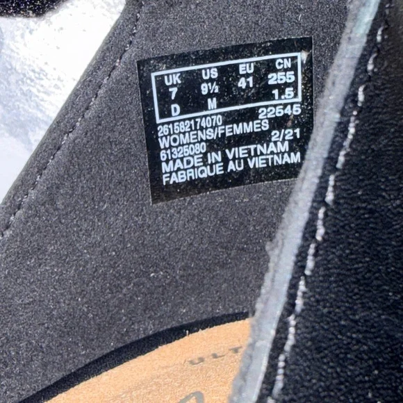 Clarks Black Crisscross Heels - Picture 5 of 8